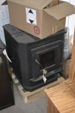 Pellet Stove with Double Wall Pipe