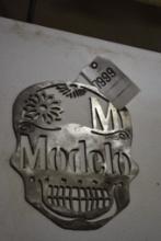 Modelo Beer Sugar Skull Metal Sign