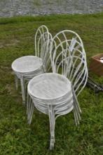 7 Metal Outdoor Chairs
