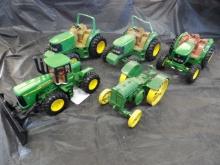 (5) John Deere Toy Tractors