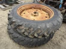 12.4-36 Tires Rims & Cast Centers For John Deere Antique Tractors