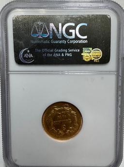 1878 $3 Gold Coin NGC XF45