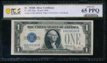 1928B $1 Silver Certificate PCGS 65PPQ