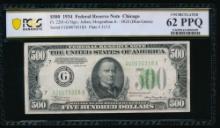 1934 $500 Chicago FRN PCGS 62PPQ