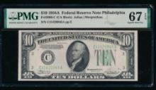 1934A $10 Philadelphia FRN PMG 67EPQ