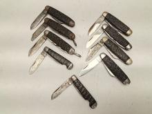 (9Pcs.) ASSORTED PAL CUTLERY CO. KNIVES