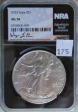 2023 Silver Eagle NGC MS70 NRA.