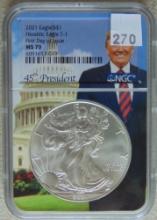 2021 Silver Eagle NGC MS70 Type 1.