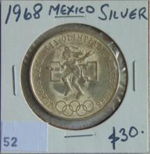 1968 Mexico 25 Pesos .720 Silver 22.5 grams.