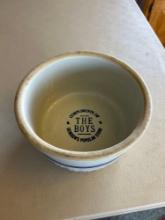 The Boys blue banded crock bowl Denison, IA (good)......Shipping