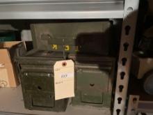 3 - Metal Ammo Boxes