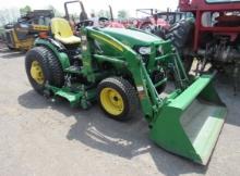 JD 2520 Compact Tractor w/Ldr, & Mower Deck 4WD,