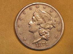GOLD! 1874-S Gold Liberty Head Double Eagle