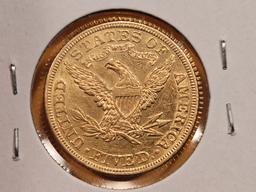 GOLD! Brilliant AU-BU 1898 Gold Liberty Head Five Dollars