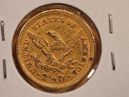 * GOLD! Better Date 1853 Liberty Head $2.5 Dollar in Brilliant About Uncirculated