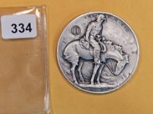 Two Ounce .999 fine silver art high-relief medal