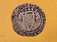 * Scarce 1509 - 1547 Ireland Henry VIII Harp Groat