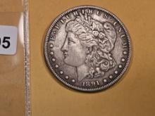 1891-S Morgan dollar
