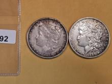 1878-S and 1886-O Morgan Dollars