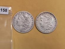 1879-O and 1897 Morgan Dollars
