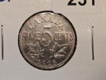 Key Date 1925 Canada Five Cents