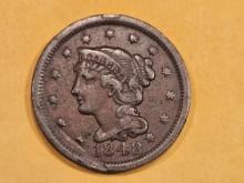 1848 Braided Hair Large Cent