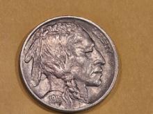 Bright, About Uncirculated 1915 Buffalo Nickel