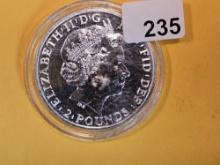 GEM Great Britain 2015 silver two pounds