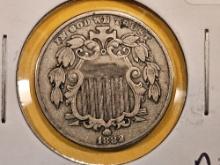 1882 Shield Nickel in Very Fine