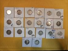 Twenty silver Quarters