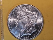 * Choice Brilliant Uncirculated 1881-S Morgan Dollar