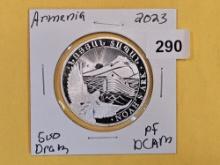 2023 GEM Proof Deep Cameo Armenia silver 500 dram