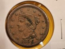 Better 1856 Braided hair Large Cent