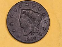 1826 Coronet Head Large Cent
