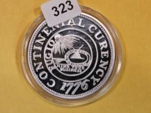 Two Troy ounce .999 fins Proof silver Art Round