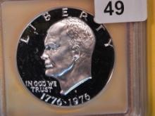 ICG 1976-S Silver Eisenhower Dollar in Proof 69 Deep Cameo