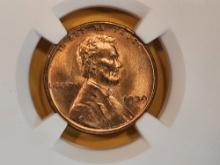 GEM! NGC 1939 Wheat cent in Mint State 66 RED