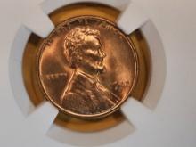 GEM! NGC 1942-S Wheat cent in Mint State 66 RED