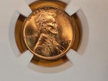 GEM! NGC 1937 Wheat cent in Mint State 66 RED