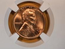 GEM! NGC 1942-D Wheat cent in Mint State 66 RED