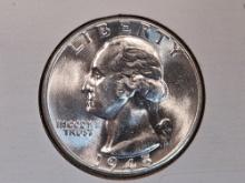 GEM Brilliant Uncirculated 1945 Washington Quarter