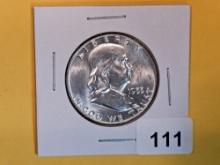 Very Choice Brilliant uncirculated 1955 Franklin Half Dollar