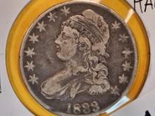 1833 Capped Bust Half Dollar