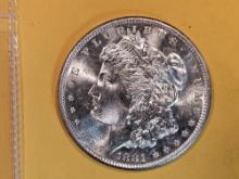 * GEM Brilliant Uncirculated 1881-S Morgan Dollar