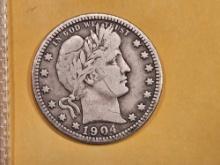 Better Date 1904-O Barber Quarter