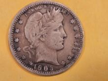 Better Date 1905-O Barber Quarter