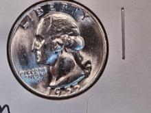 GEM Brilliant Uncirculated 1955 Washington Quarter