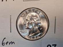 GEM Brilliant Uncirculated 1954-D Washington Quarter