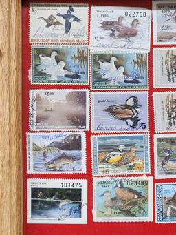 Vintage Duck & Trout Stamp Collection