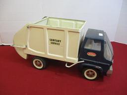 Tonka Pressed Metal Sanitary Service truck